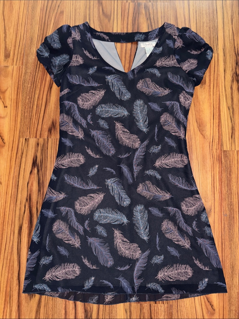 Vintage Pinky Blue Mini Dress